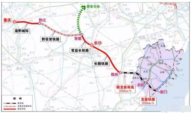 岳九铁路最新规划图-岳九铁路规划蓝图揭晓